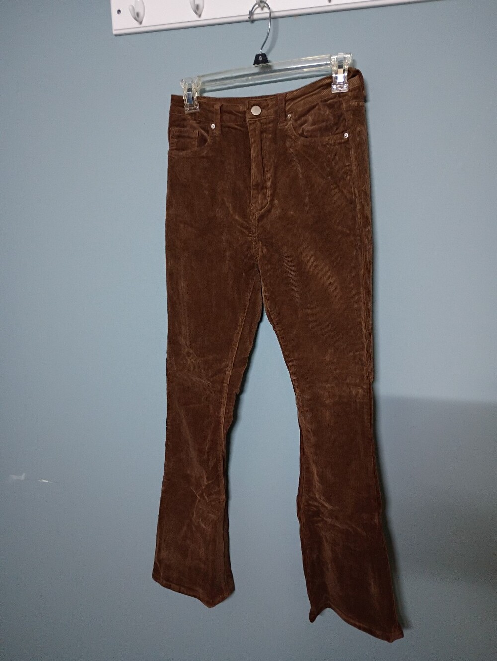 SHEIN Brown Corduroy Boot Cut Pants
